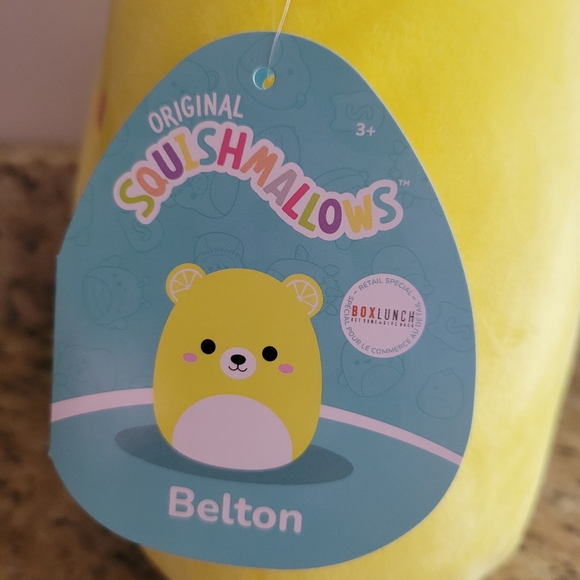 Squishmallows- Belton The Lemon Bear 8" - Picture 6 of 6